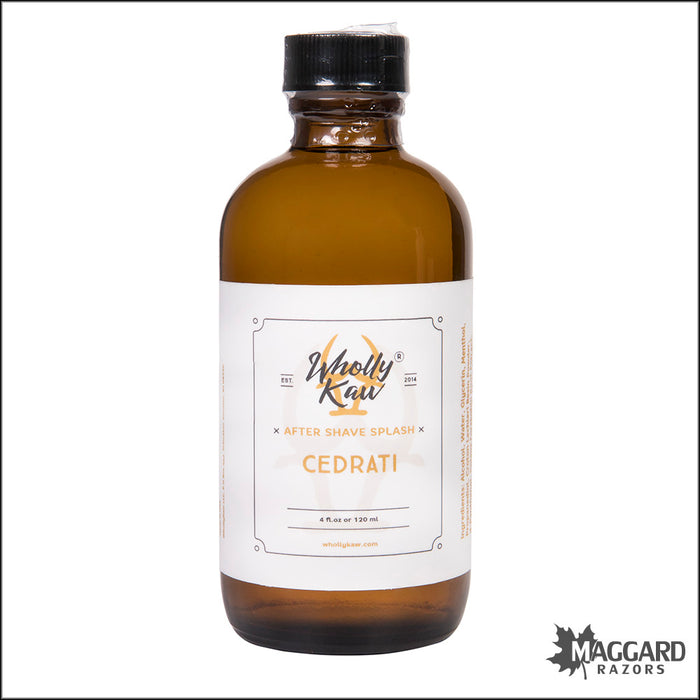 Wholly Kaw Cedrati Artisan Aftershave Splash, 4oz