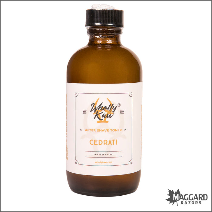 Wholly Kaw Cedrati Artisan Aftershave Toner, 4oz - Alcohol Free