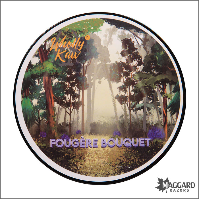 Wholly Kaw Fougère Bouquet Artisan Tallow Shaving Soap, 4oz