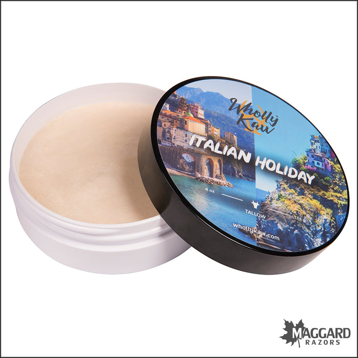 Wholly Kaw Italian Holiday Artisan Shaving Soap, 4oz - Bufala Base