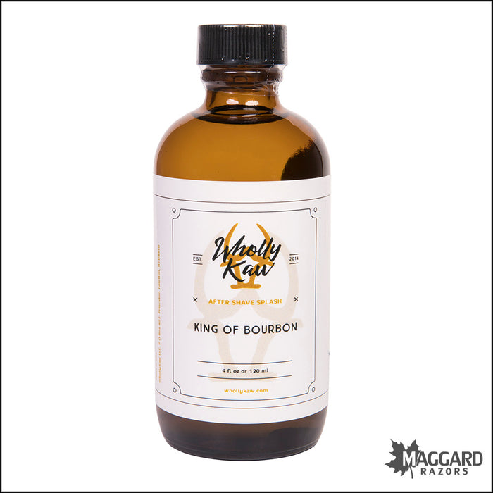 Wholly Kaw King of Bourbon Artisan Aftershave Splash, 4oz