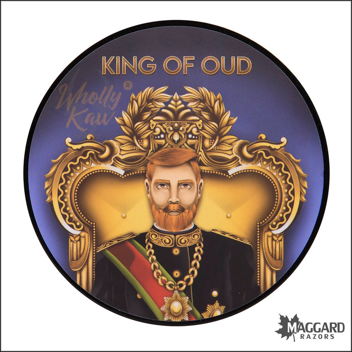 Wholly Kaw King of Oud Artisan Tallow Shaving Soap, 4oz - Siero Base