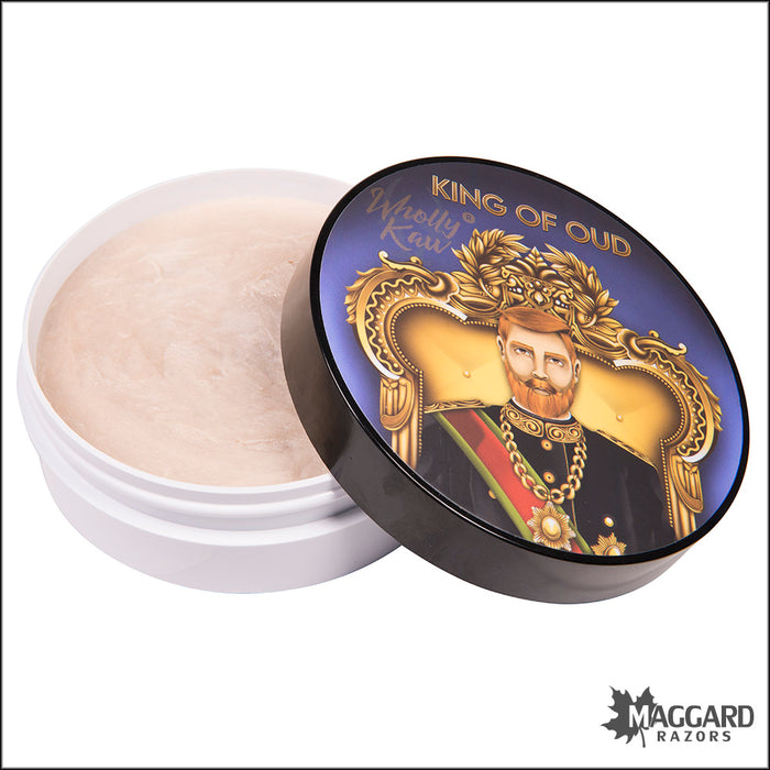 Wholly Kaw King of Oud Artisan Tallow Shaving Soap, 4oz - Siero Base
