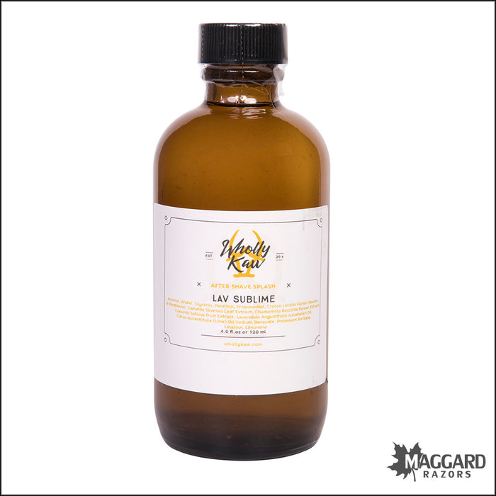 Wholly Kaw Lav Sublime Artisan Aftershave Splash, 4oz