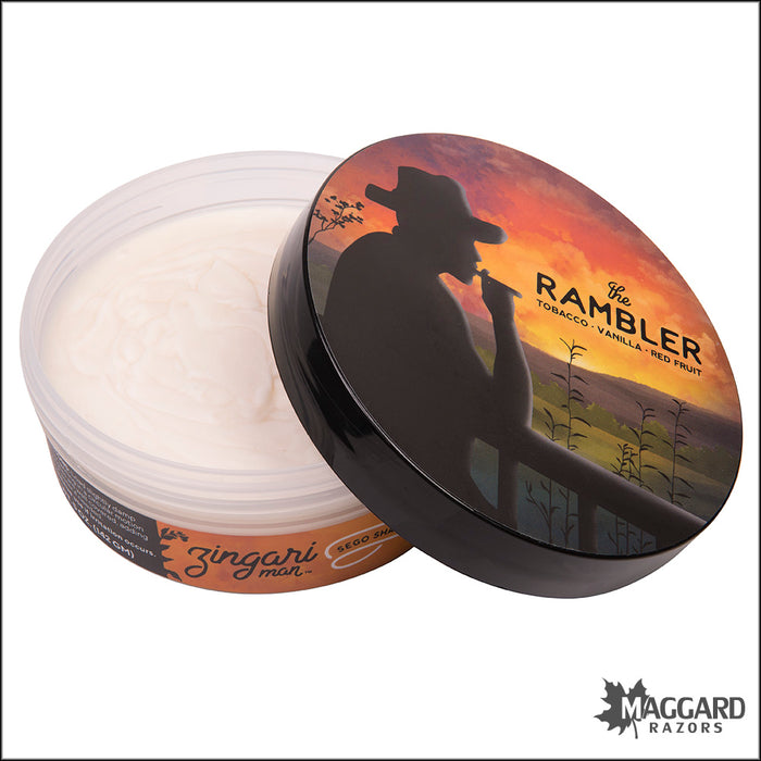 Zingari Man The Rambler Artisan Shaving Soap Sego Base, 5oz