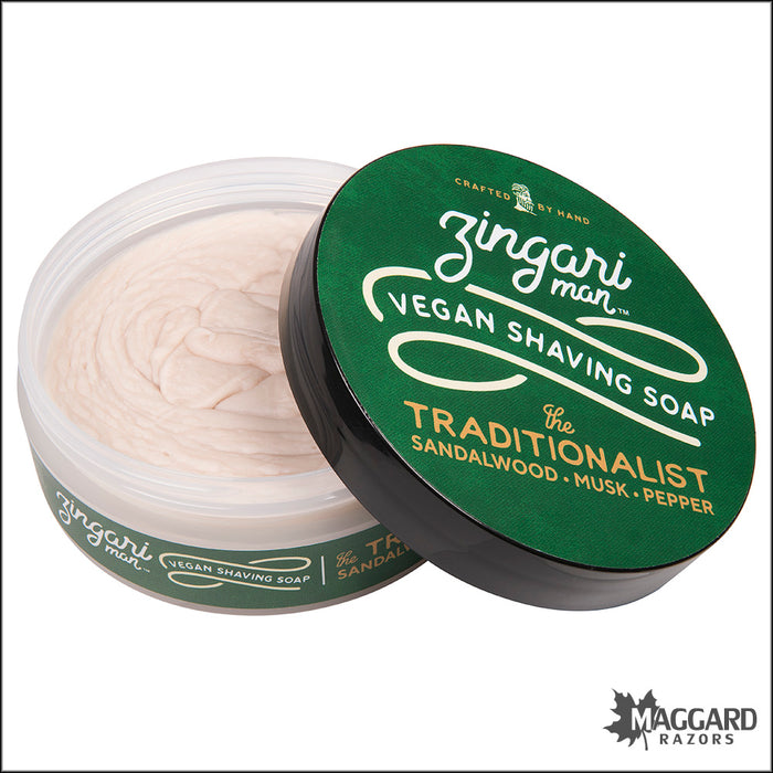 Zingari Man The Traditionalist Artisan Shaving Soap, 5oz - Vegan Base